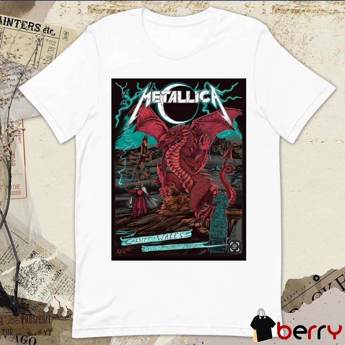 Metallica M72 World Tour Principality Stadium Cardiff, Wales June 28, 2026 Poster t-shirt