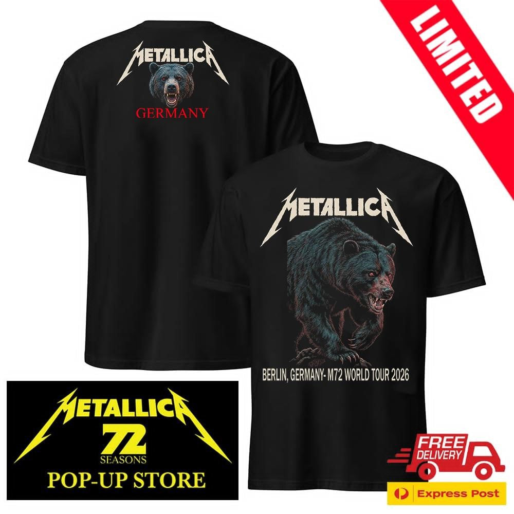 Metallica Tour Berlin Olympiastadion May 30 2026 Two Sides Tee Janta Island