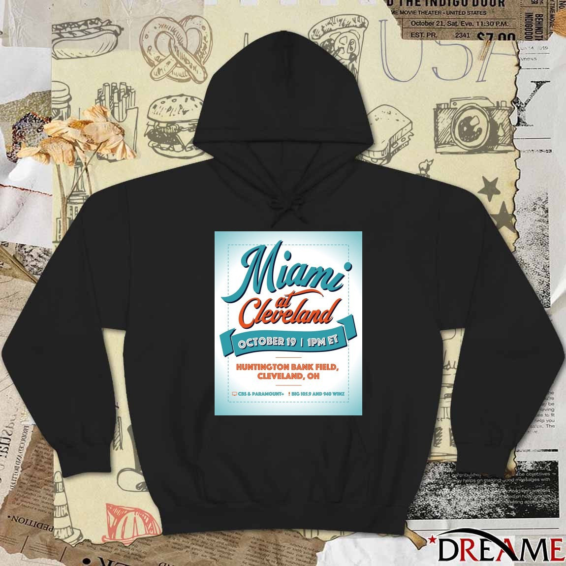Miami At Cleveland October 19 2025 Huntington Bank Field Cleveland OH Poster t-shirt