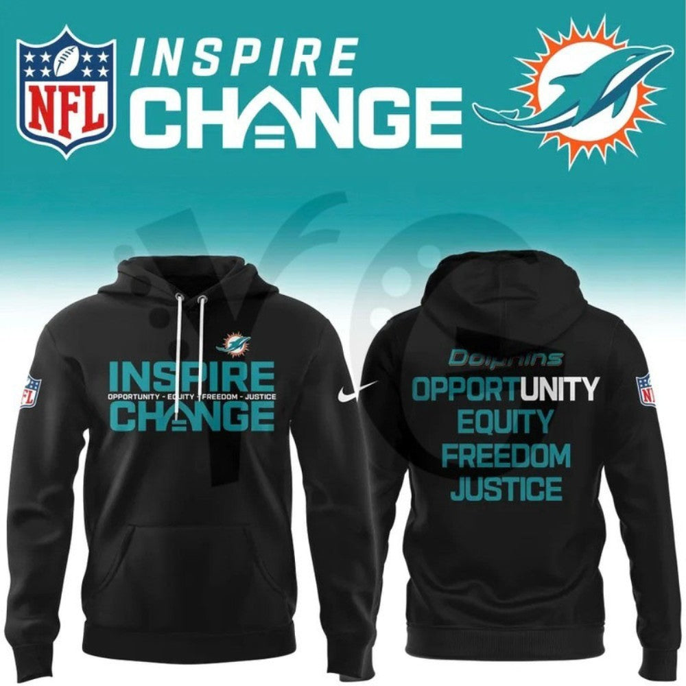 Miami Dolphins 2026 Inspire Change Hoodie Shirt