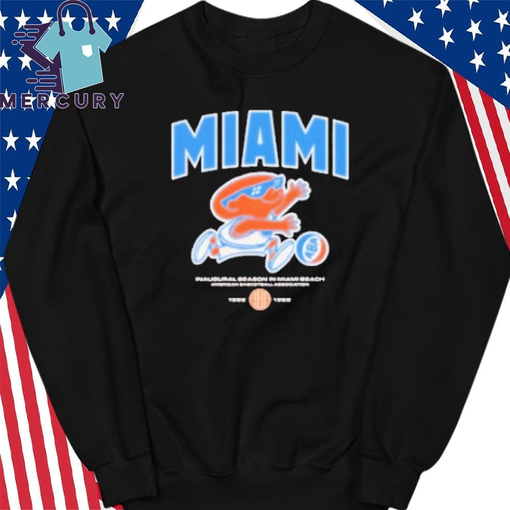 Miami Floridians Dribbling Mascot American Basketball Association Est 1969 Shirt