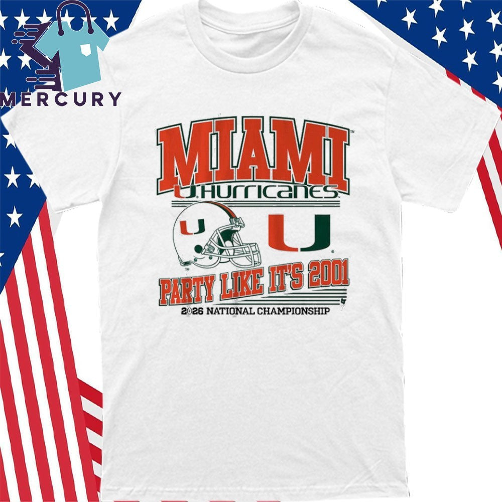 Miami Football CFP Party Like It’s 2001 Shirt