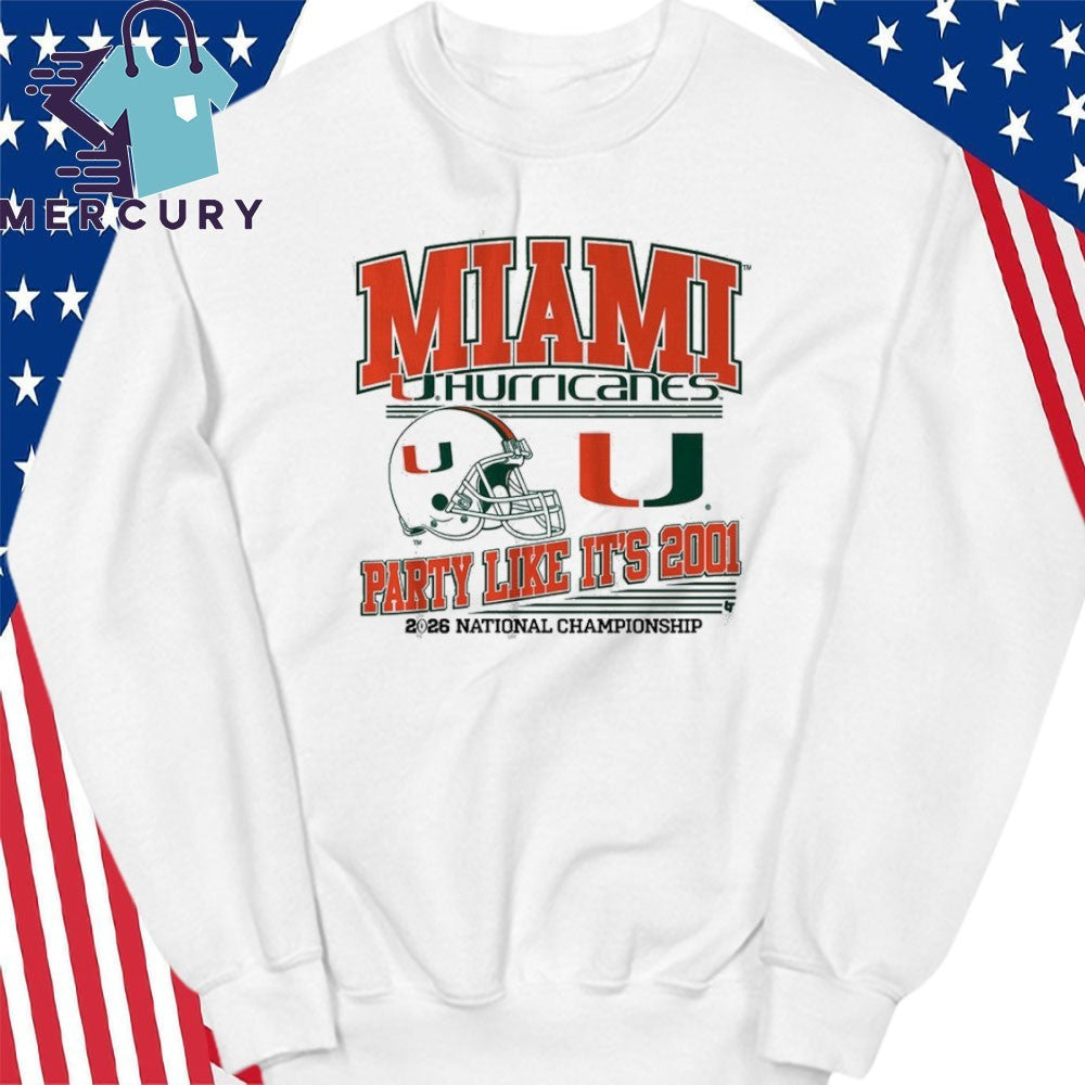 Miami Football CFP Party Like It’s 2001 Shirt