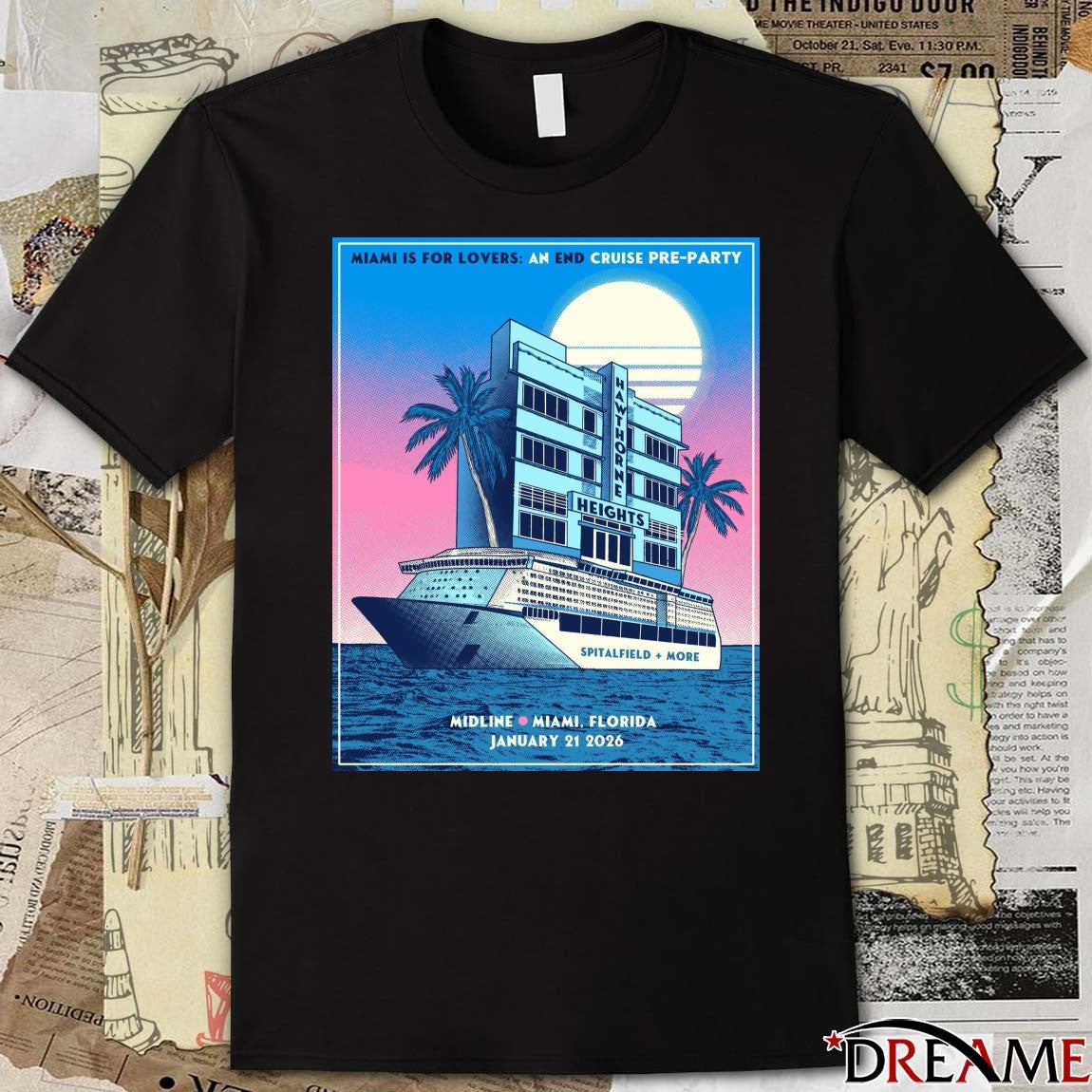 Miami Is For Lovers An End Cruise Pre-Party Midline in Miami, Florida January 21, 2026 Poster t-shirt