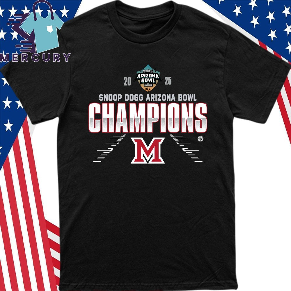 Miami RedHawks 2025 Snoop Dogg Arizona Bowl Champions Shirt