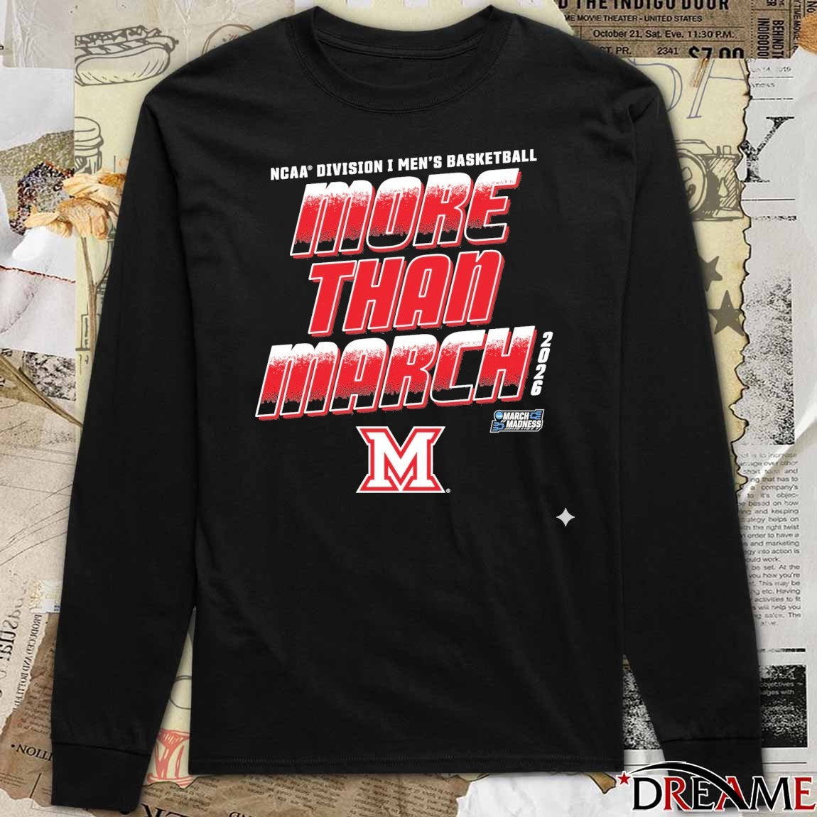 Miami RedHawks 2026 NCAA Division I Men’s Basketball More Than March t-shirt