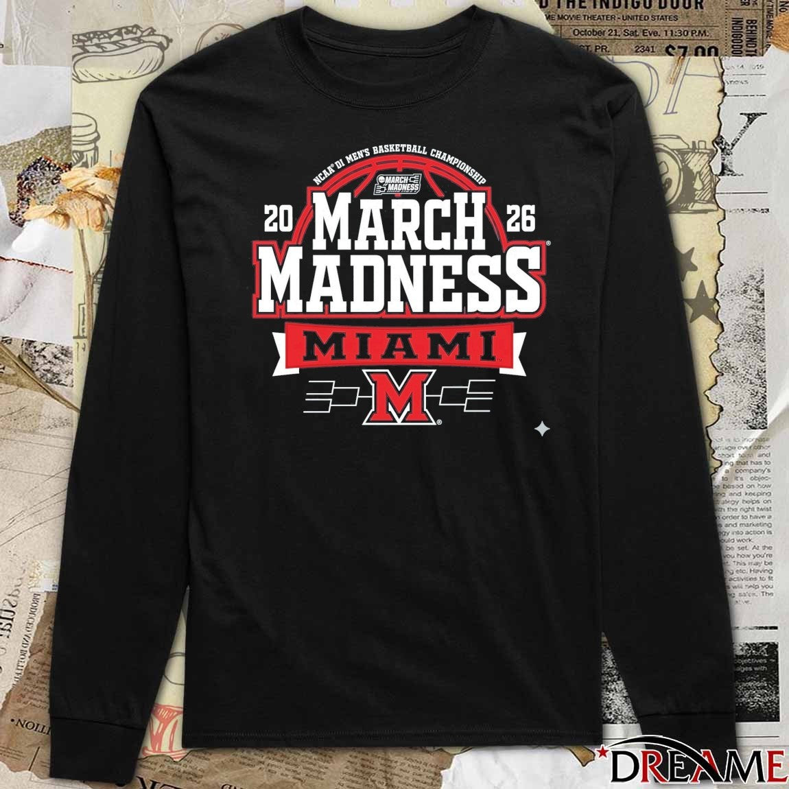 Miami RedHawks Crimson 2026 NCAA Men’s Basketball March Madness Bound Hot New t-shirt