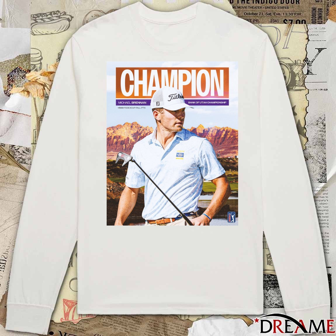 Michael Brennan PGA Tour Champion Bank Of Utah Championship 2025 Poster t-shirt