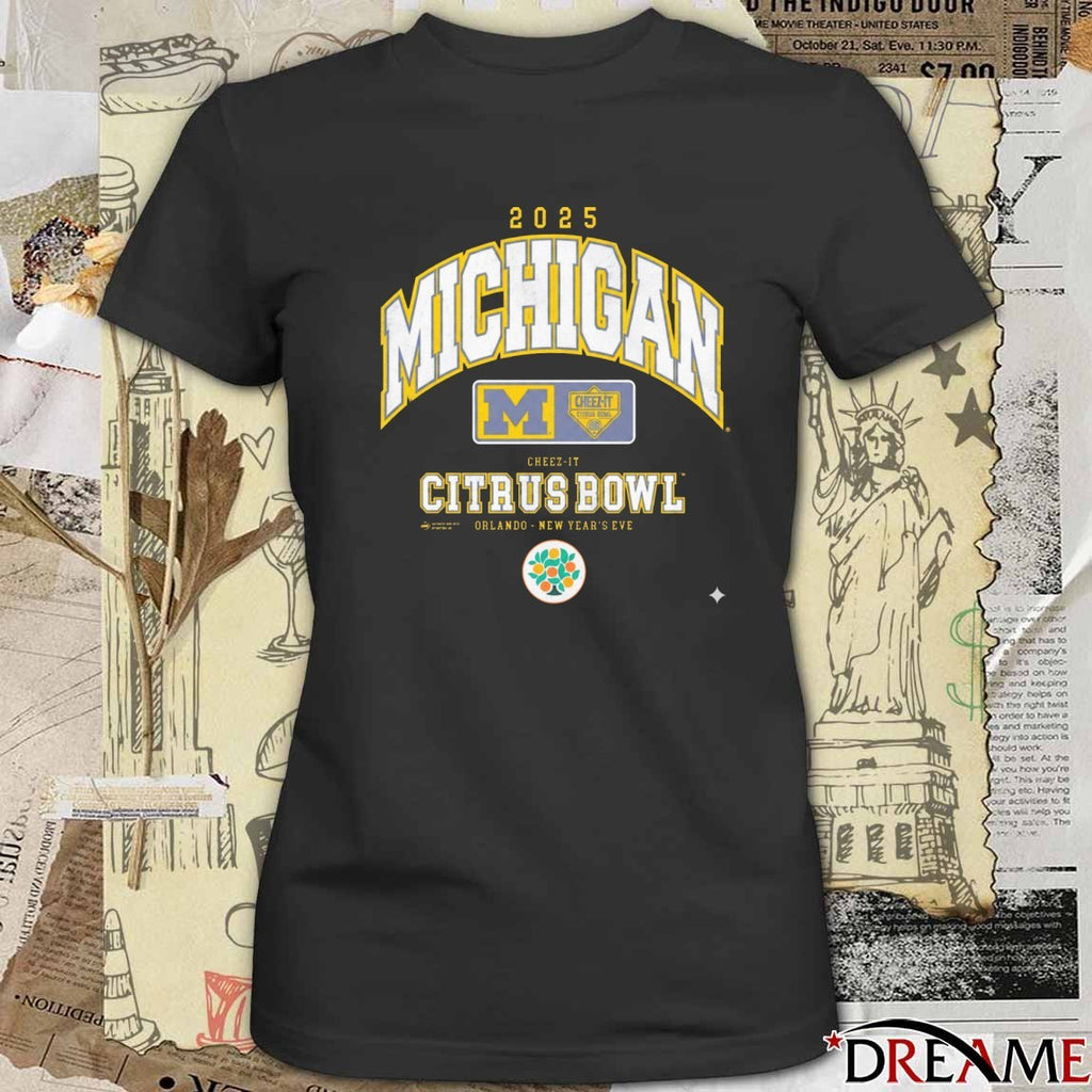 Michigan Wolverines 2025 Cheez-It Citrus Bowl Orlando New Year’s Eve t-shirt