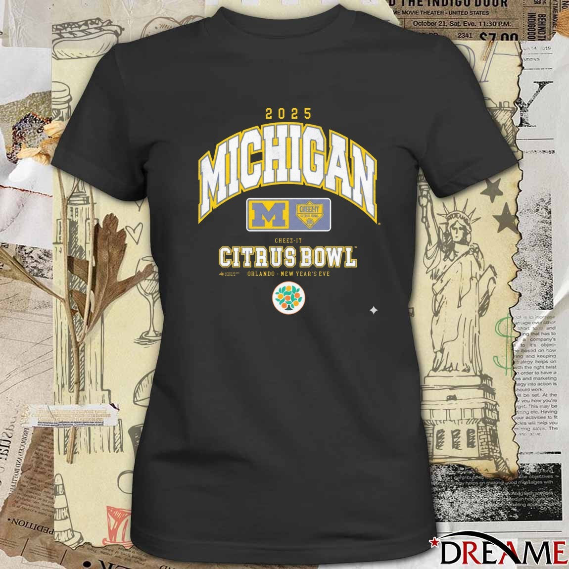 Michigan Wolverines 2025 Cheez-It Citrus Bowl Orlando New Year’s Eve t-shirt