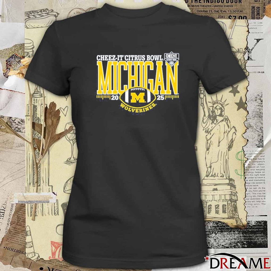 Michigan Wolverines 2025 Cheez-It Citrus Bowl t-shirt