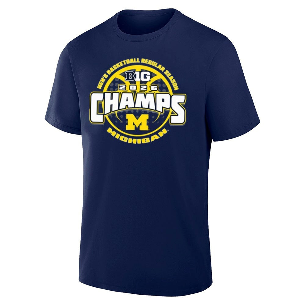 Michigan Wolverines 2026 Big Ten Men’s Basketball Regular Season Champs Shirt