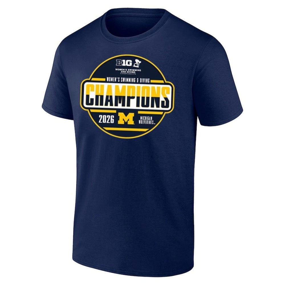 Michigan Wolverines 2026 Women’s Big Ten Swim & Dive Champions Shirt