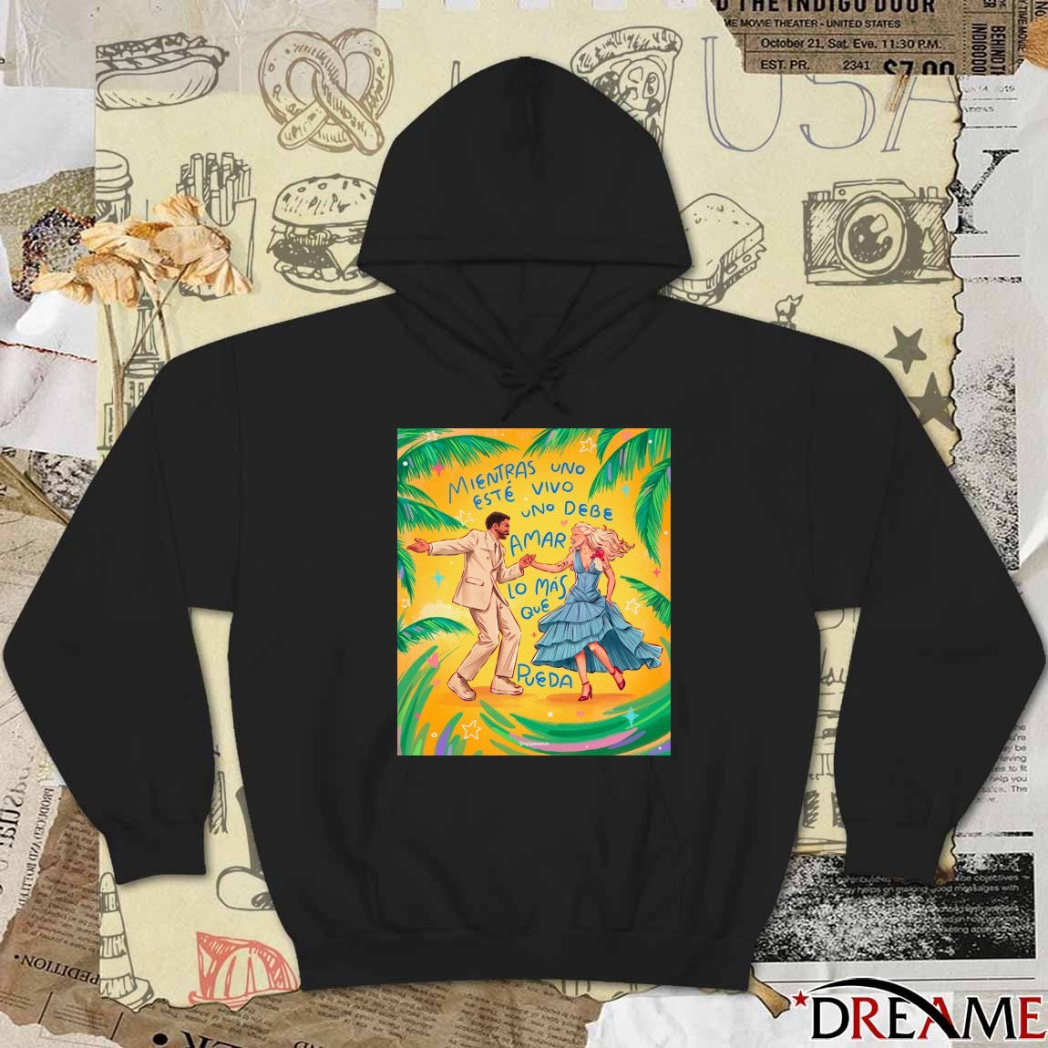 Mientras Uno Este Vivo Uno Debe Amar Lo Mas Que Pueda Bad Bunny and Lady Gaga Halftime Show 2026 Poster t-shirt