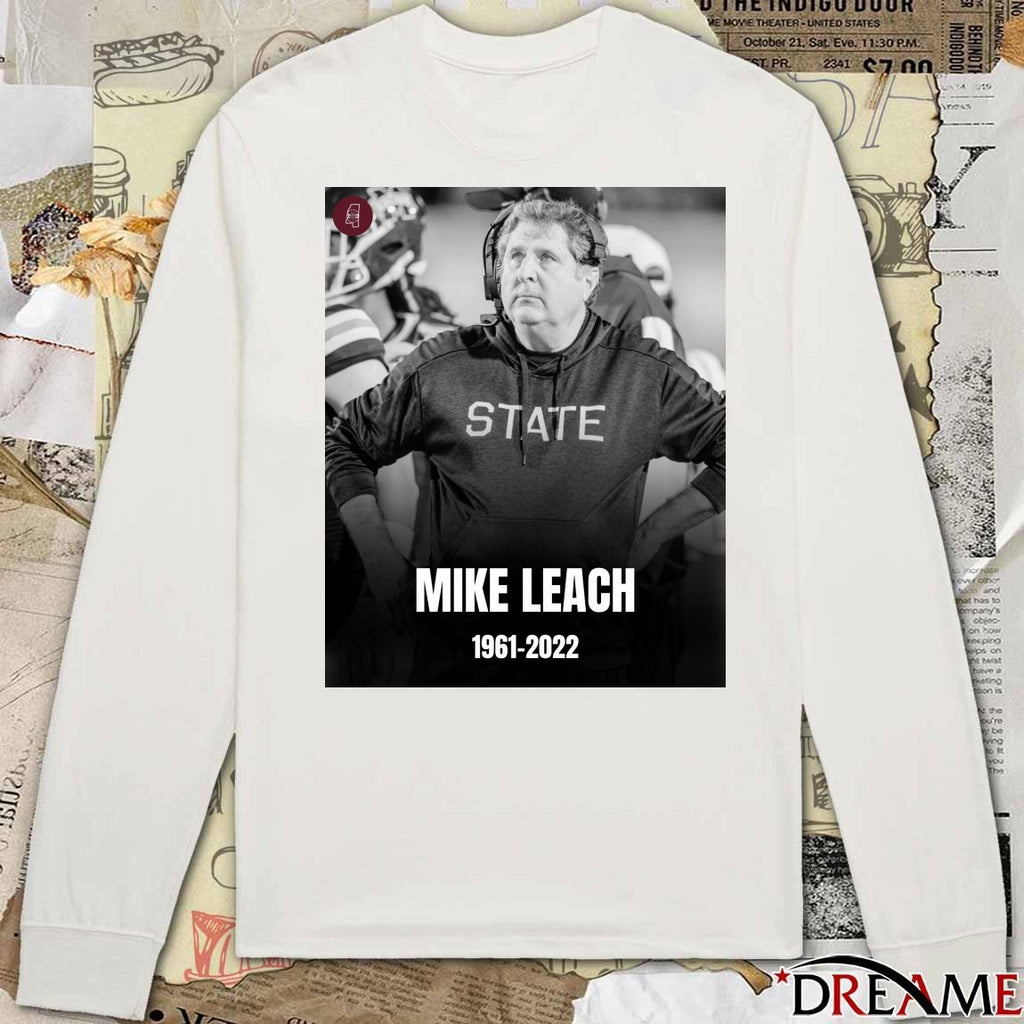 Mike Leach College Football Coach At The Age Of 61 1961 – 2022 Poster t-shirt