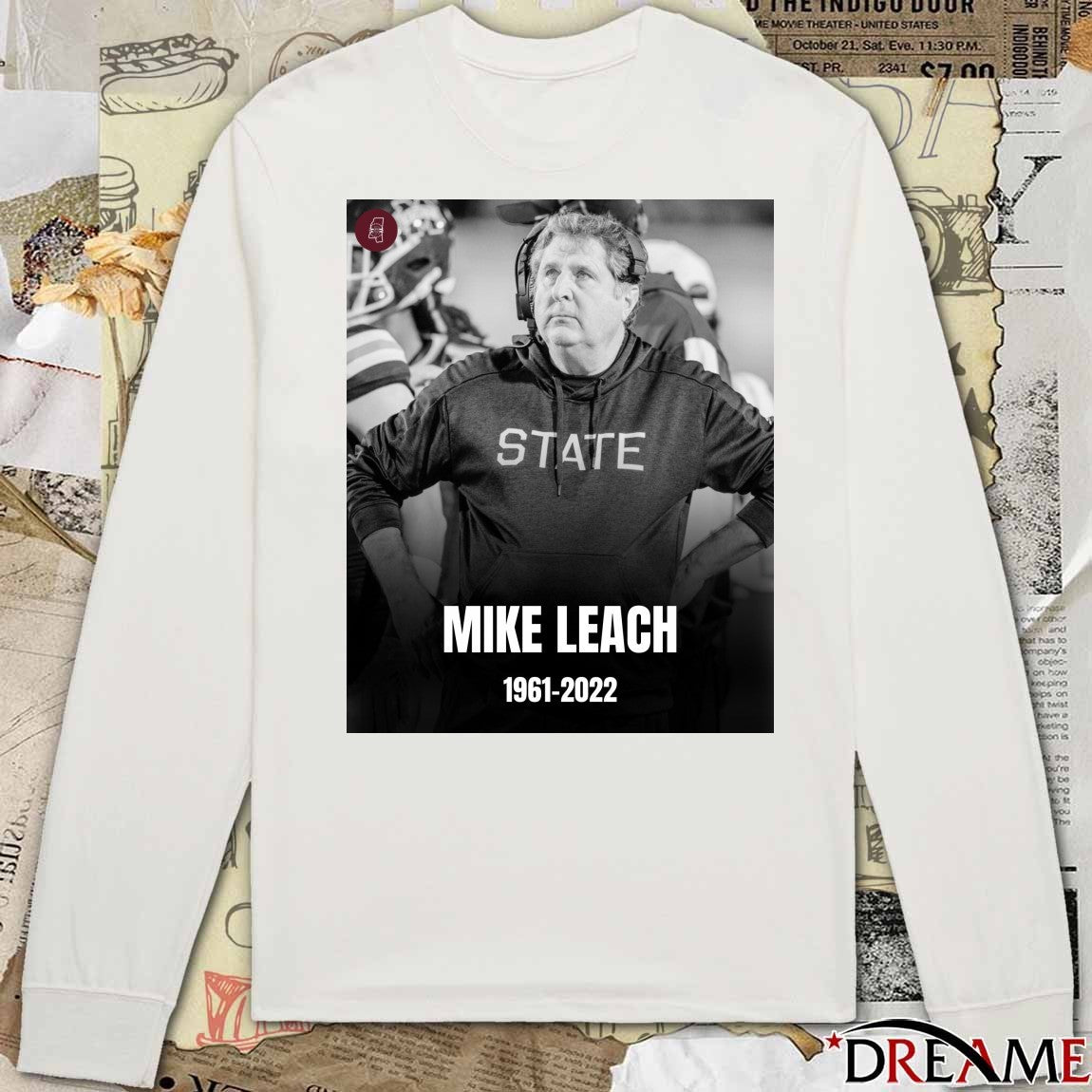 Mike Leach College Football Coach At The Age Of 61 1961 – 2022 Poster t-shirt