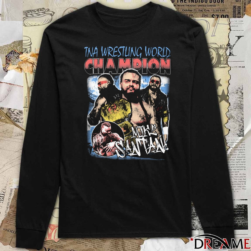 Mike Santana TNA Wrestling World Champion Vintage t-shirt