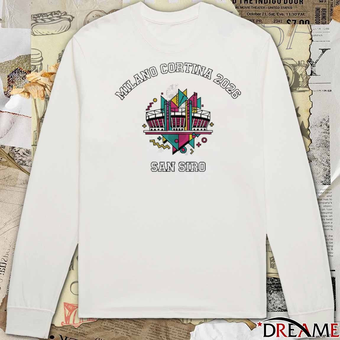 Milano Cortina 2026 San Siro Stadium Winter Games t-shirt