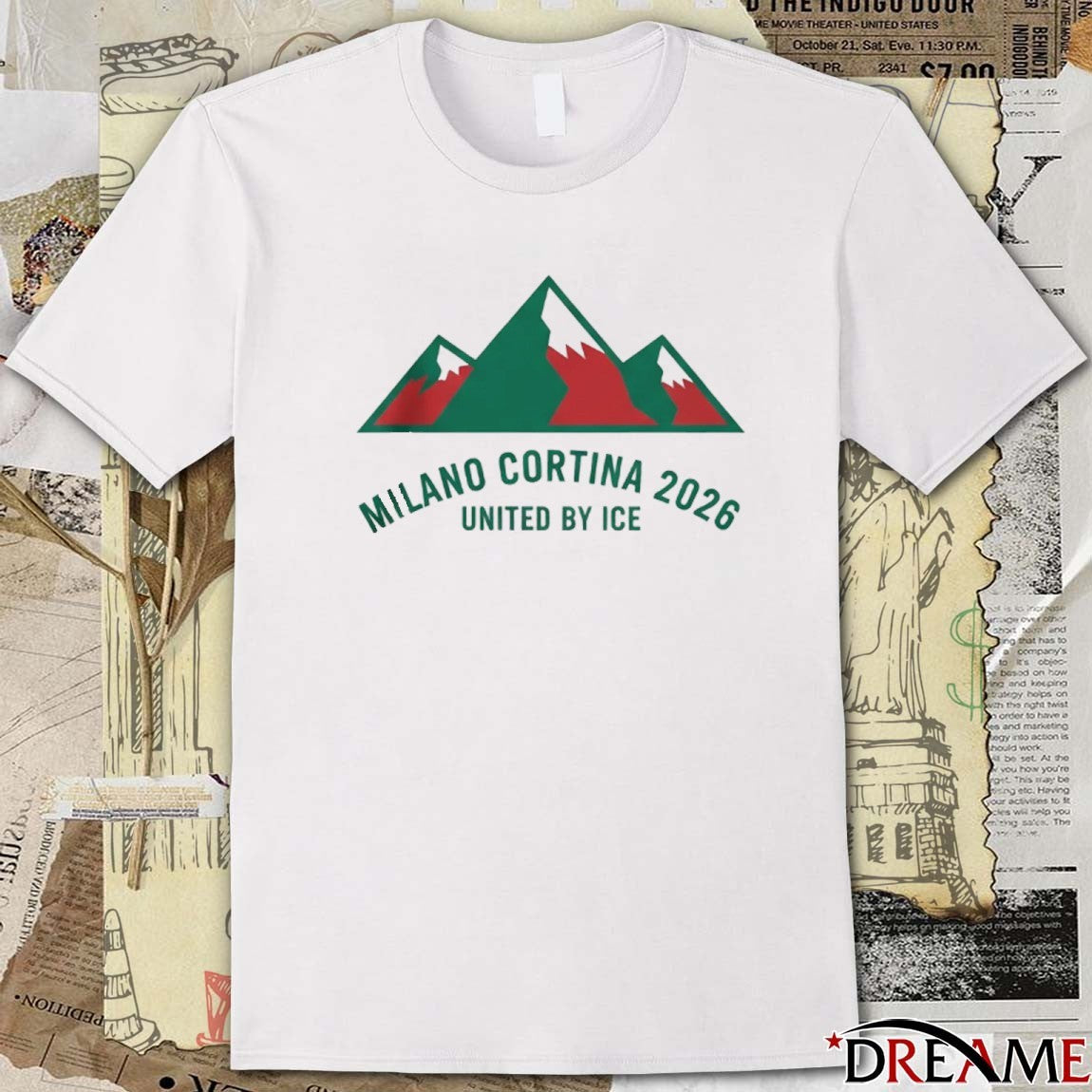 Milano Cortina 2026 United by Ice Winter Olympics t-shirt
