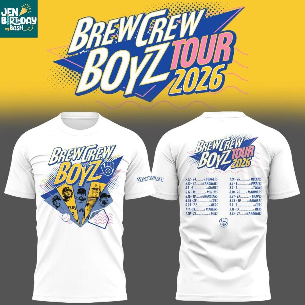 Milwaukee Brewers Brew Crew Boyz Tour 2026 Shirt