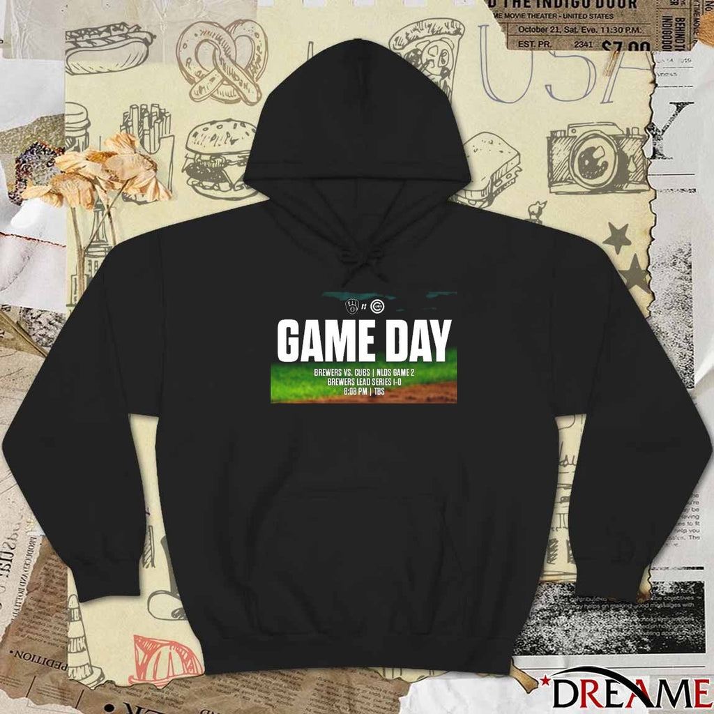 Milwaukee Brewers Vs Chicago Cubs NLDS Game 2 Brewers Lead The Series 1-0 t-shirt