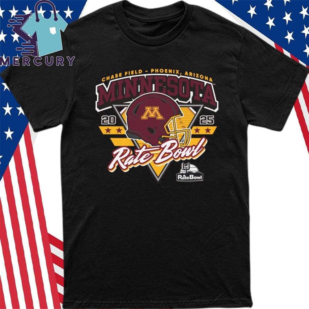 Minnesota Golden Gophers 2025 Rate Bowl Helmet Shirt