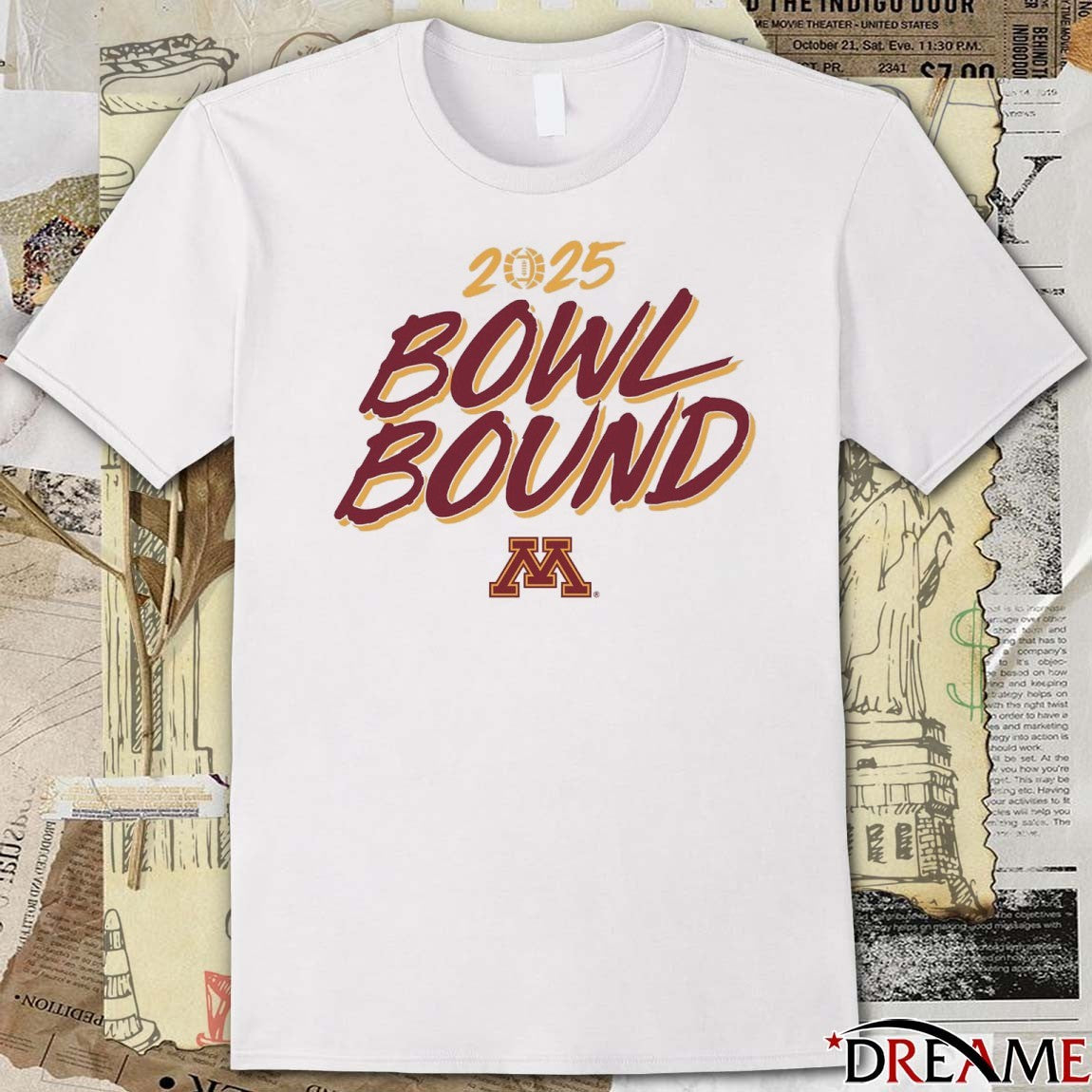 Minnesota Golden Gophers Football NCAA 2025 Bowl Bound t-shirt