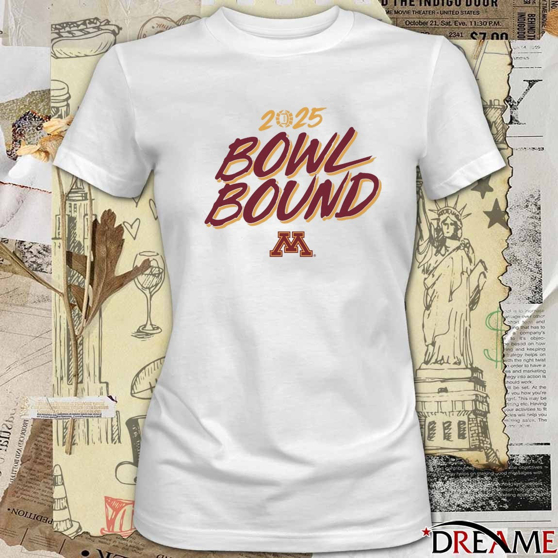 Minnesota Golden Gophers Football NCAA 2025 Bowl Bound t-shirt