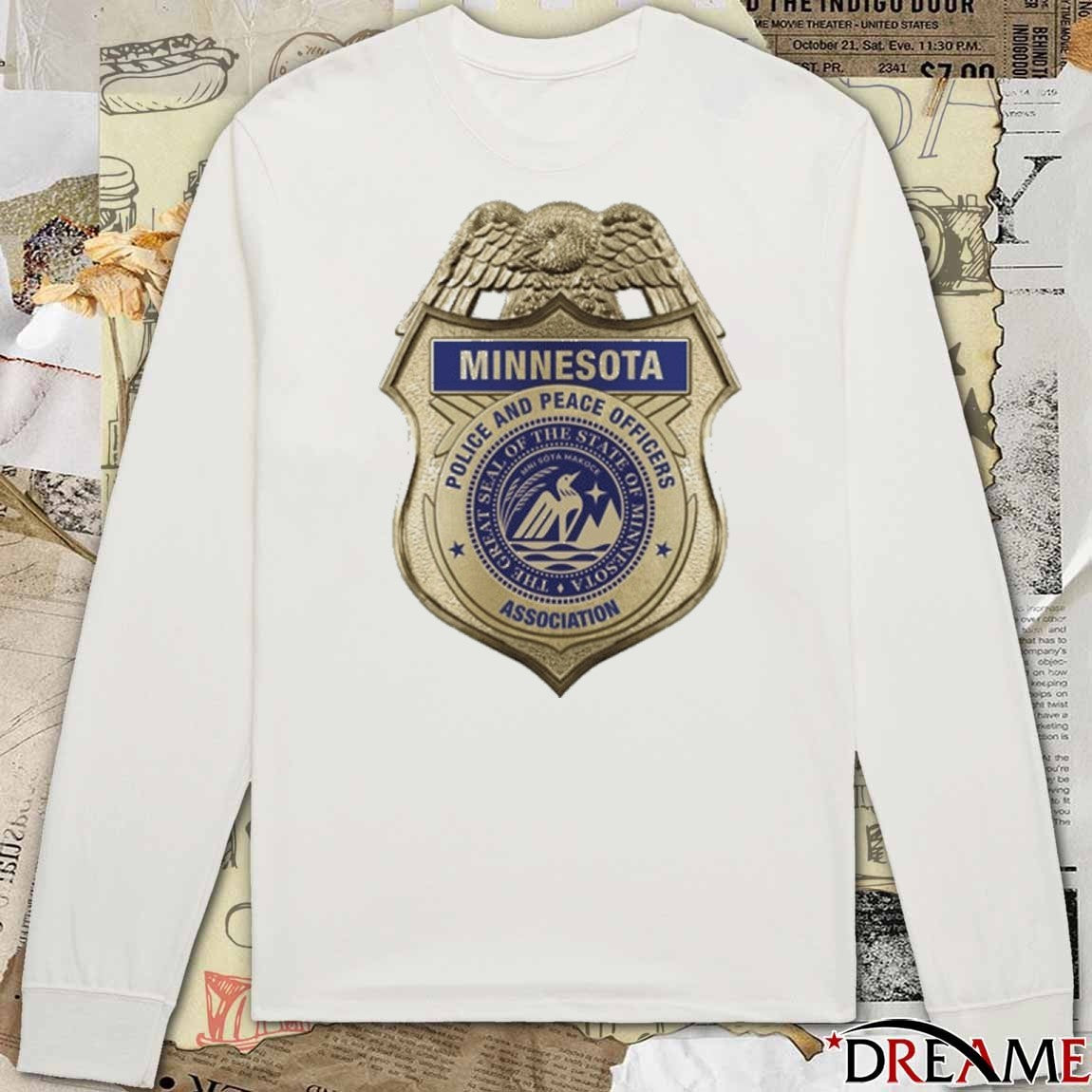 Minnesota Police and Peace Officers Association The Great Seal Of The State Of Minnesota t-shirt