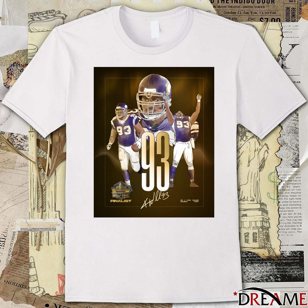 Minnesota Vikings Kevin Williams Pro Football Hall of Fame Class of 2026 Finalist Signature Poster t-shirt