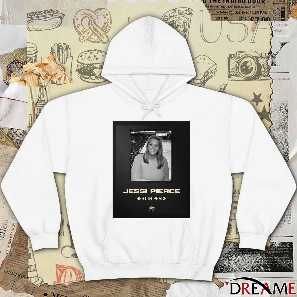Minnesota Wild Jessi Pierce Rest In Peace t-shirt