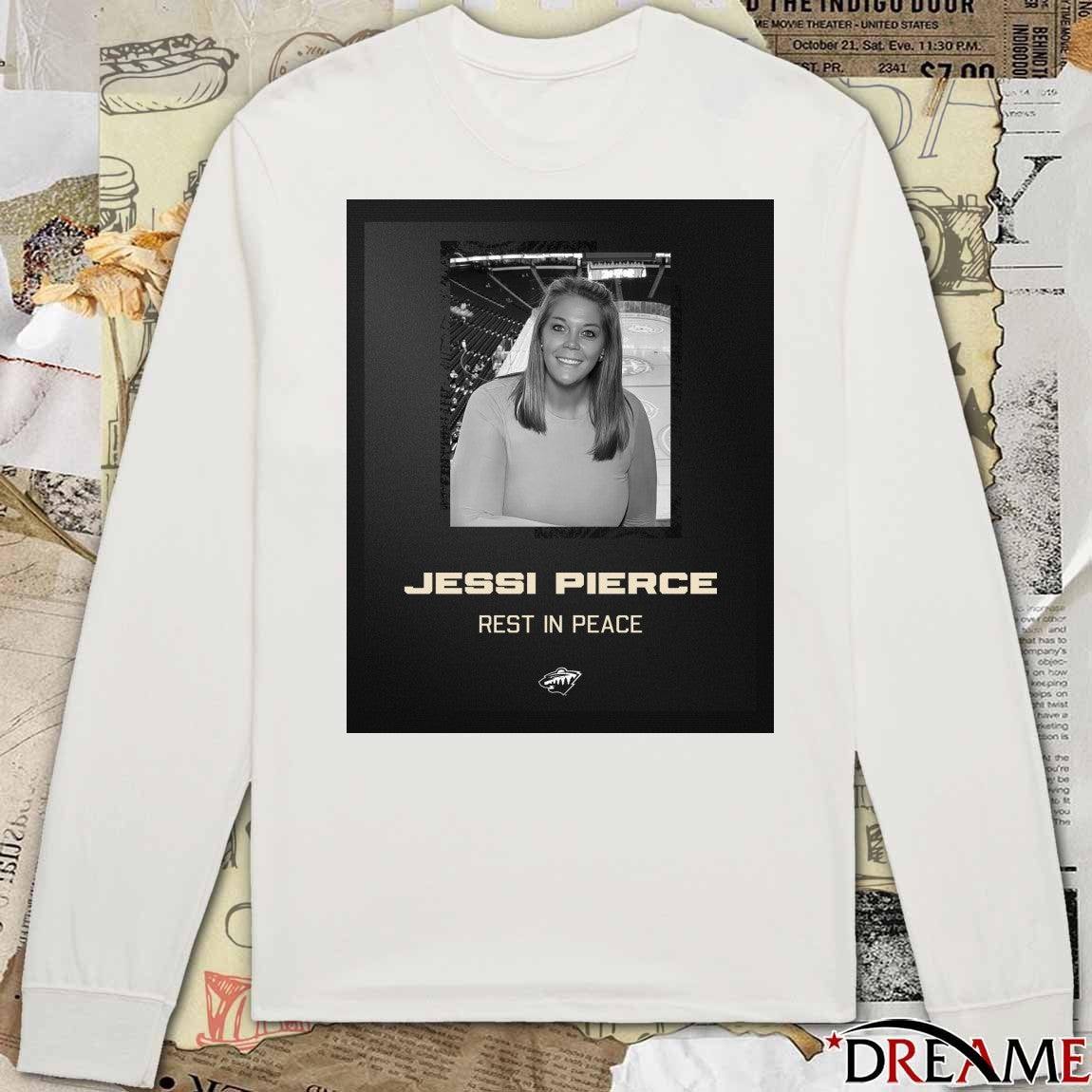 Minnesota Wild Jessi Pierce Rest In Peace t-shirt