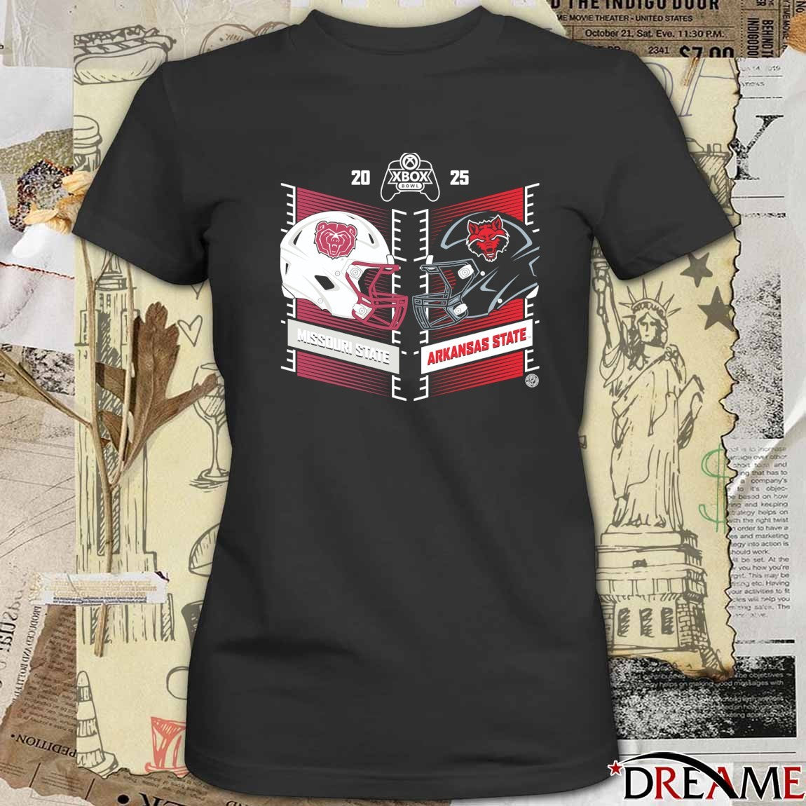 Missouri State Bears Vs Arkansas State Red Wolves December 18 2025 Xbox Bowl Helmets t-shirt