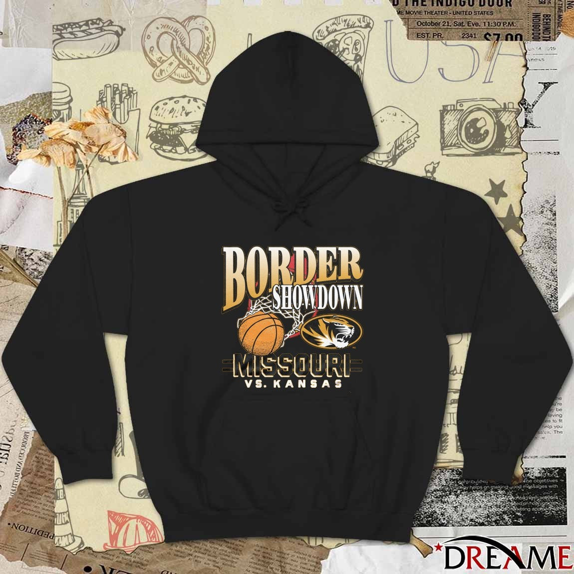 Missouri Tigers Basketball Vs Kansas Jayhawks Border Showdown 2025 t-shirt