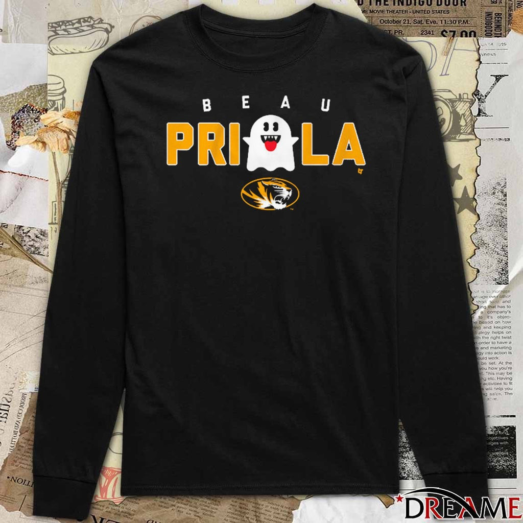 Missouri Tigers Football NCAA 2025 Beau Pribula Boo t-shirt