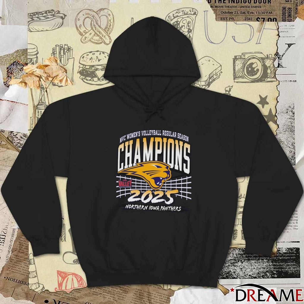 Missouri Valley Conference Women’s Volleyball Championship 2025 Northern Iowa Panthers t-shirt