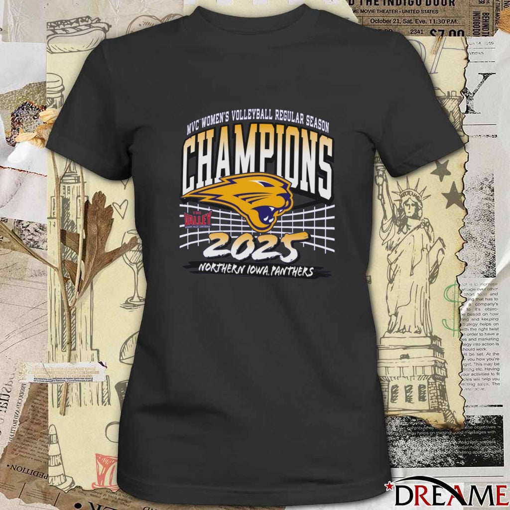 Missouri Valley Conference Women’s Volleyball Championship 2025 Northern Iowa Panthers t-shirt