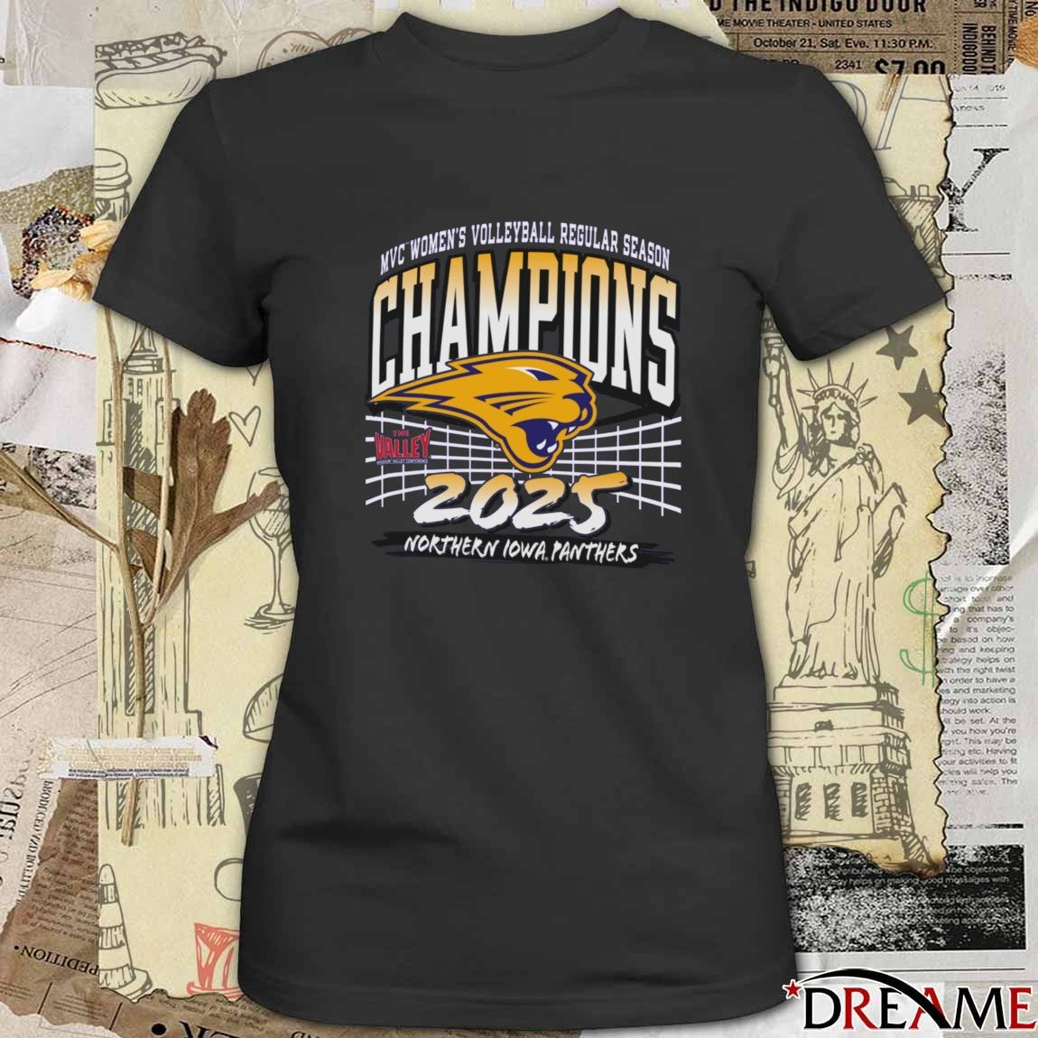 Missouri Valley Conference Women’s Volleyball Championship 2025 Northern Iowa Panthers t-shirt