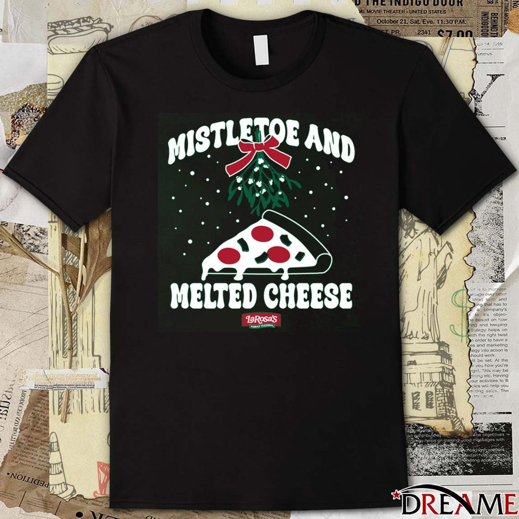 Mistletoe and Melted Cheese Christmas 2025 t-shirt