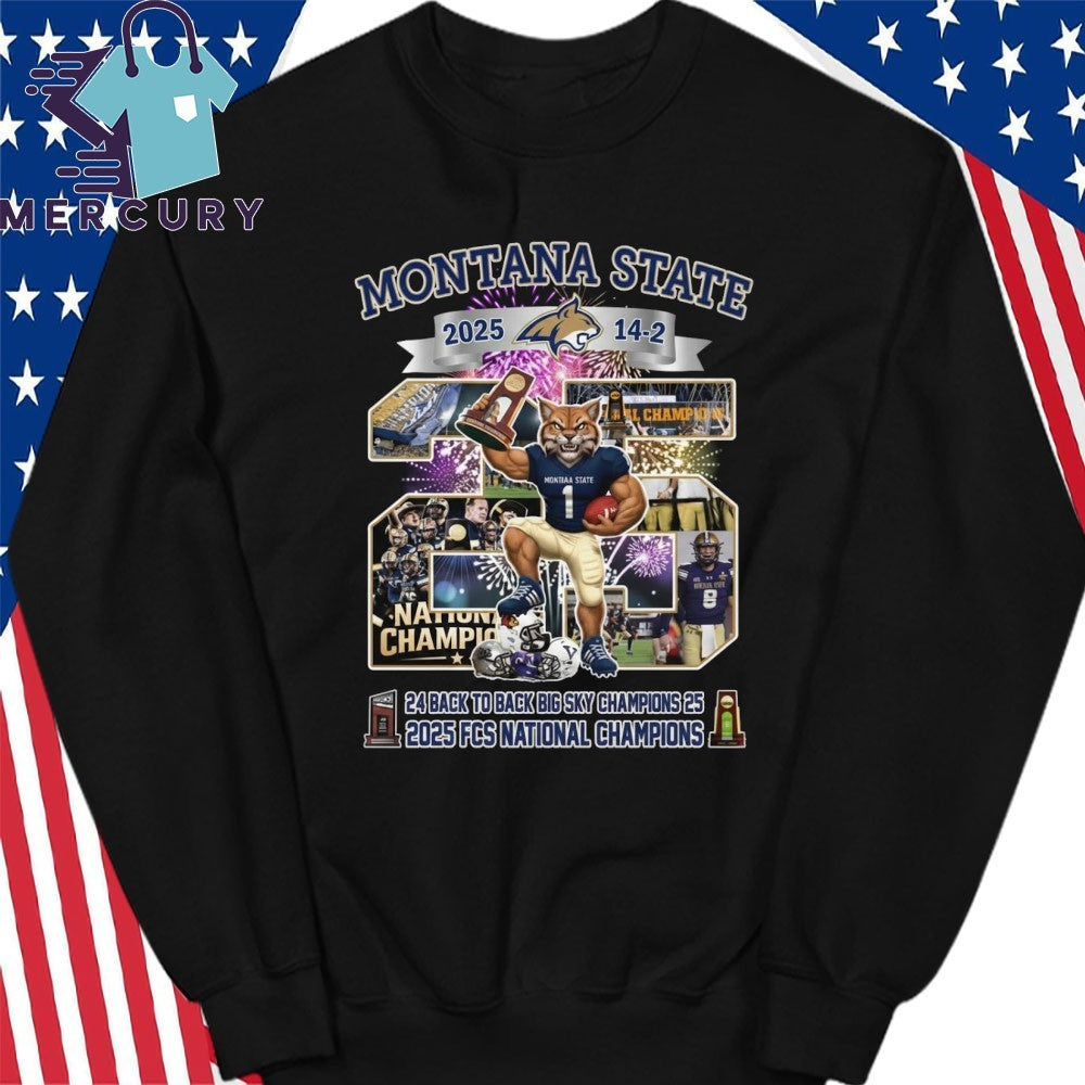 Montana State 2025 FCS National Champions Winner Mascot Shirt