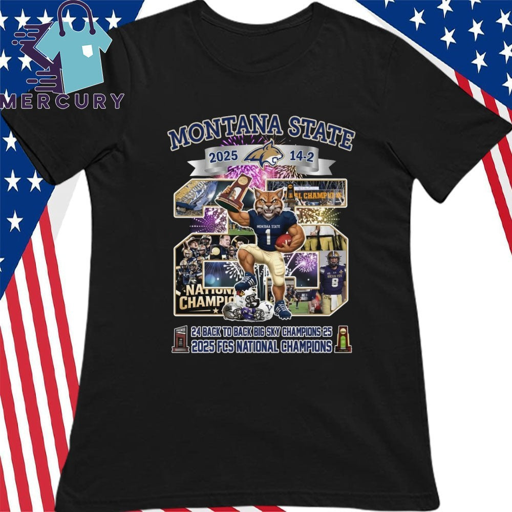 Montana State 2025 FCS National Champions Winner Mascot Shirt