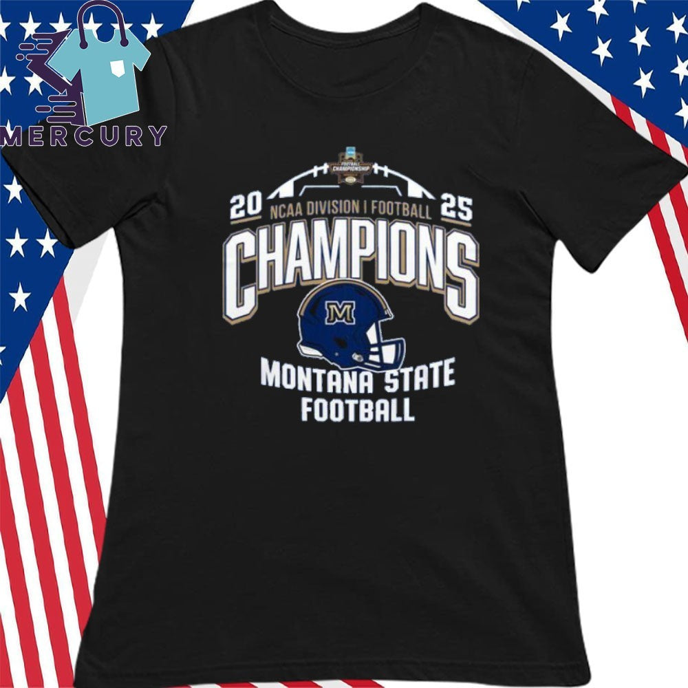 Montana State Football NCAA Division I Champions 2025 Helmet Shirt
