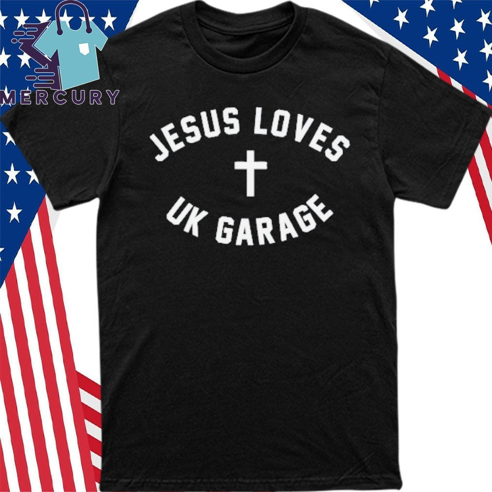 Mr Winter photographed Jesus Loves UK Garage Shirt