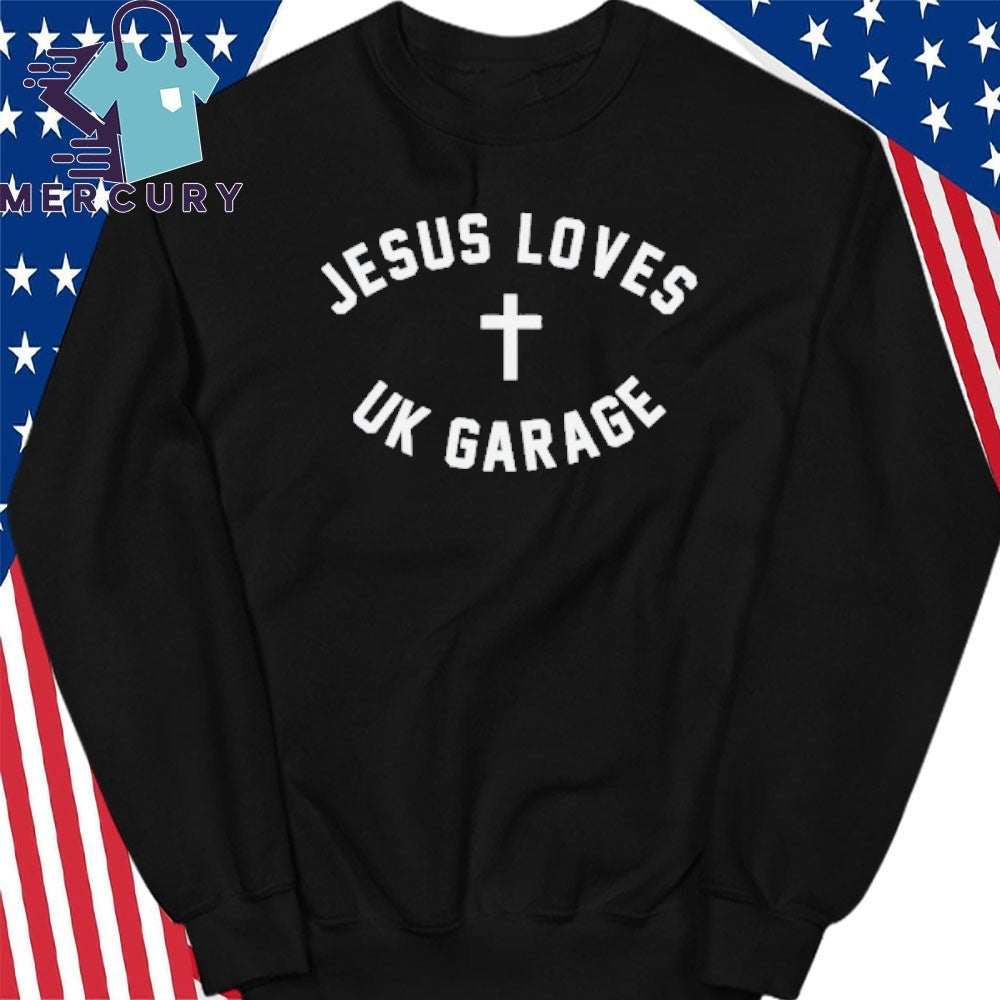 Mr Winter photographed Jesus Loves UK Garage Shirt