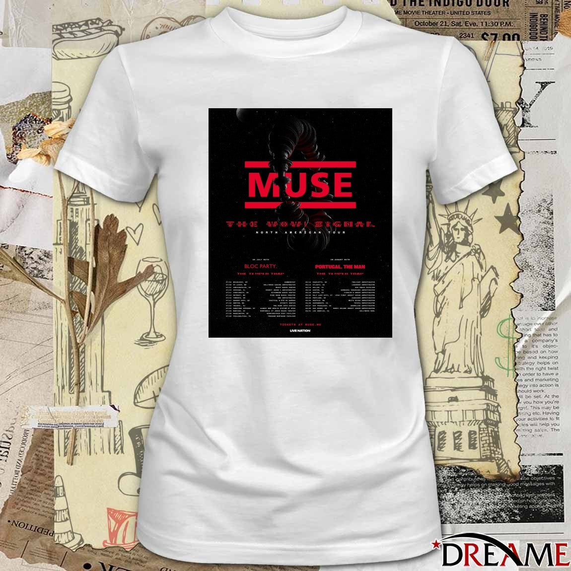 Muse Will of the People North American Tour 2026 Poster t-shirt
