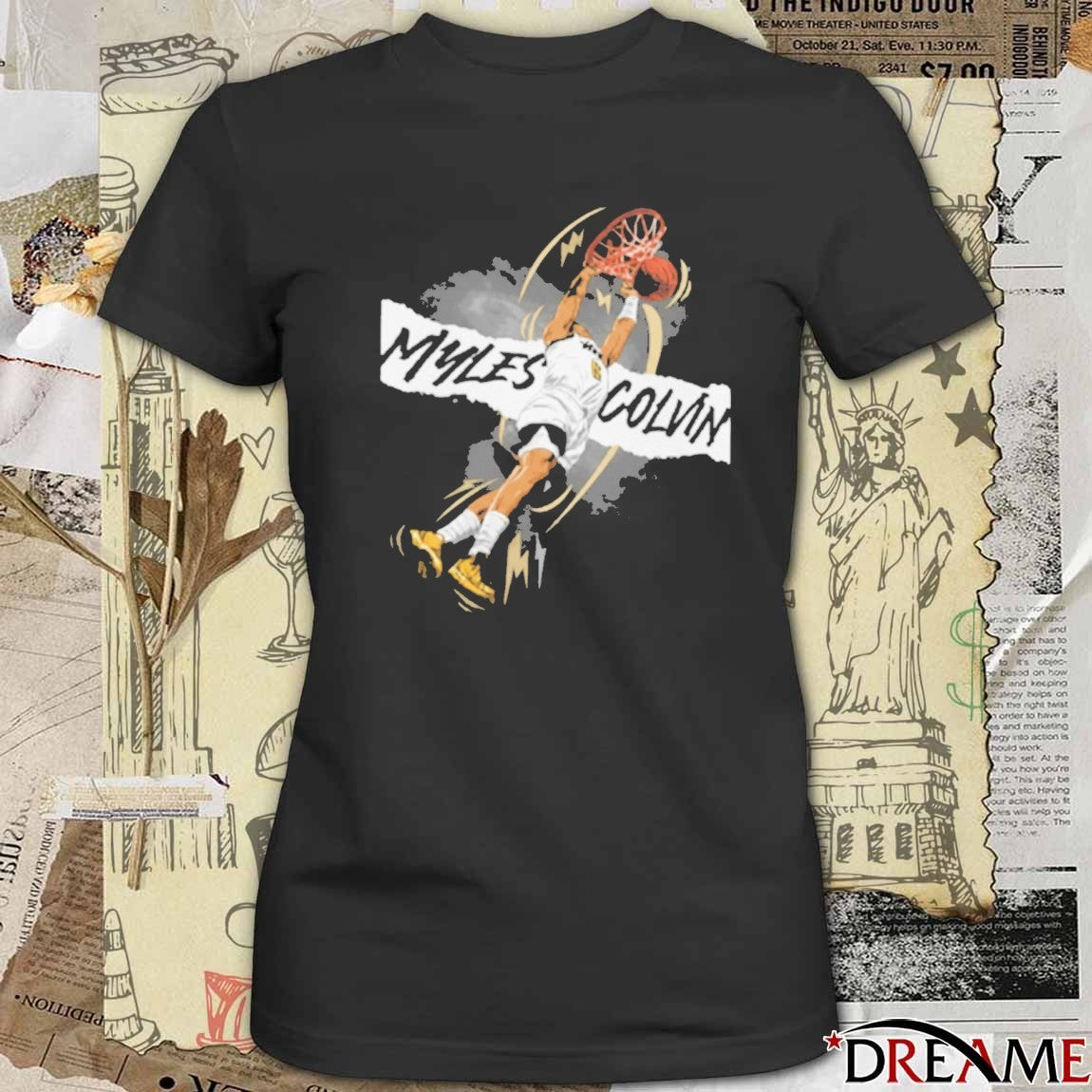 Myles Colvin Banner Wake Forest Demon Deacons Basketball t-shirt