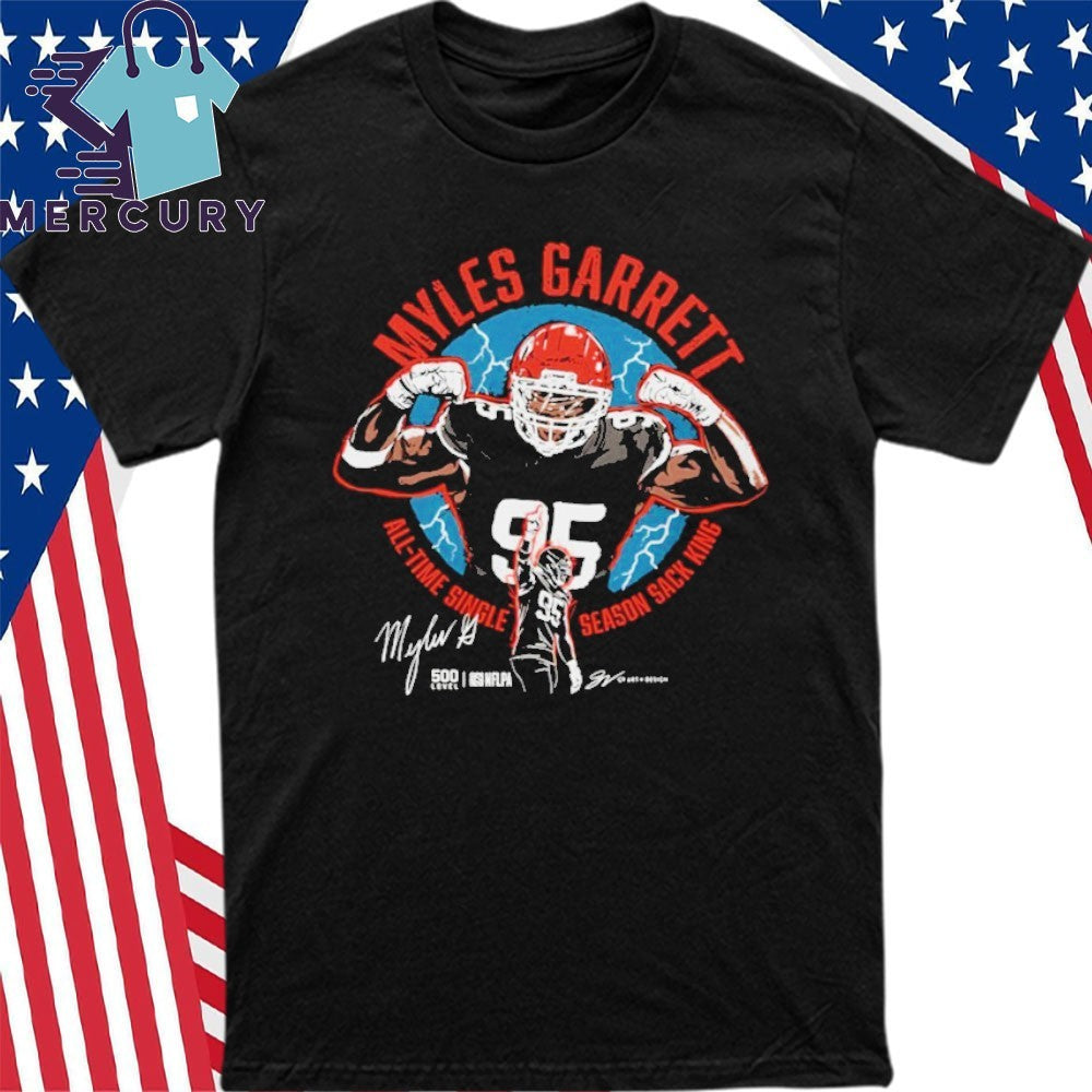Myles Garrett Cleveland All-Time Sack King Shirt