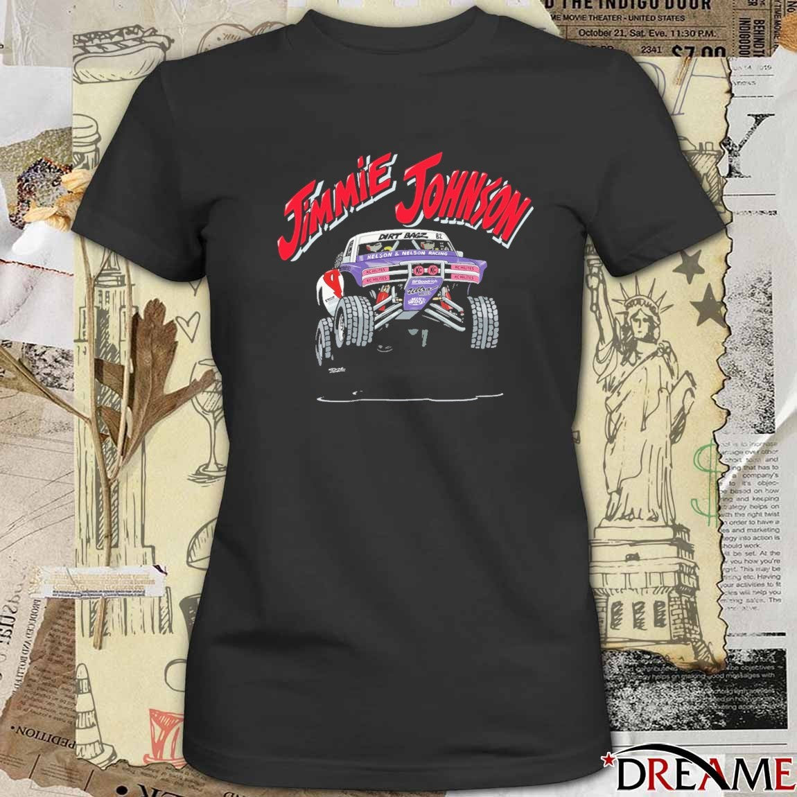 NASCAR driver Jimmie Johnson Dirt Bagz 82 And Nelson And Nelson Racing t-shirt