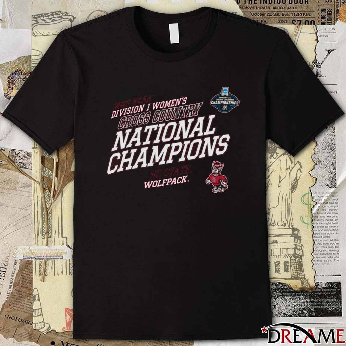 NC State Wolfpack 2025 NCAA Division I Women’s Cross Country National Champions t-shirt