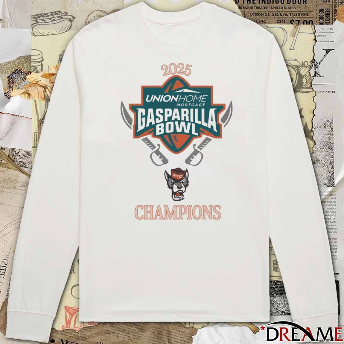 NC State Wolfpack 2025 Union Home Gasparilla Bowl Champions t-shirt